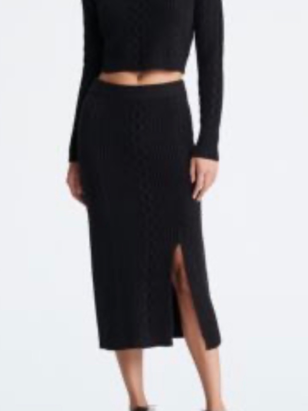 Calvin Klein Cozy Sweater Long Skirt.